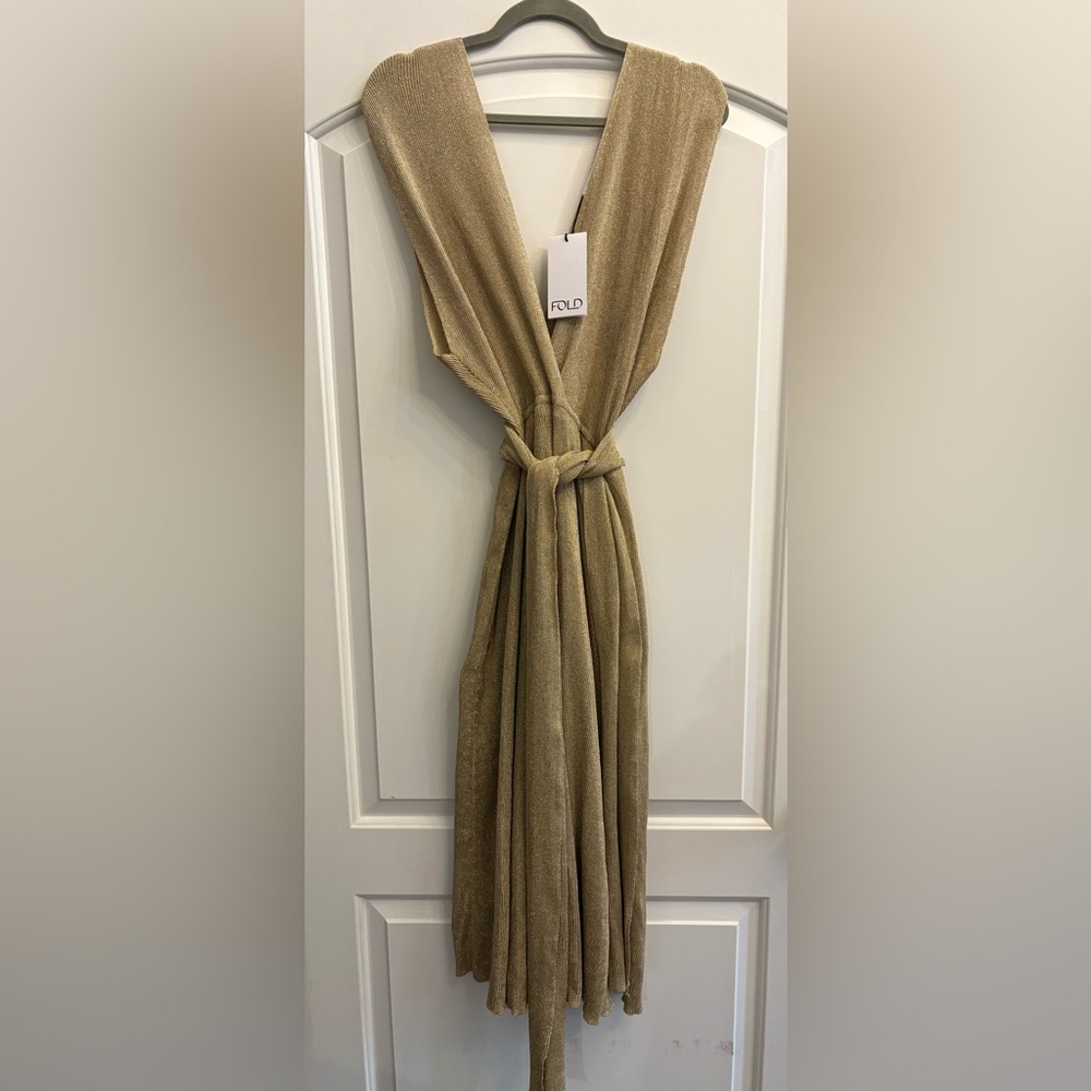 Fold Women's Gold Dress